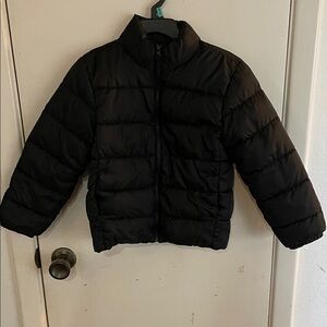 Kids Black Puffer Jacket